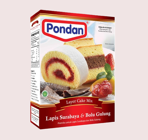 Pondan Lapis Surabaya en Bolu Gulung (400gr)