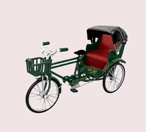 Fietstaxi (Riksja) Miniatuur
