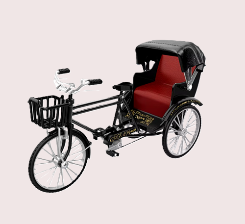Fietstaxi (Riksja) Miniatuur