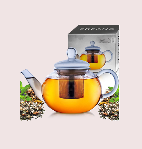 Creano - Glazen Theepot (800ml)