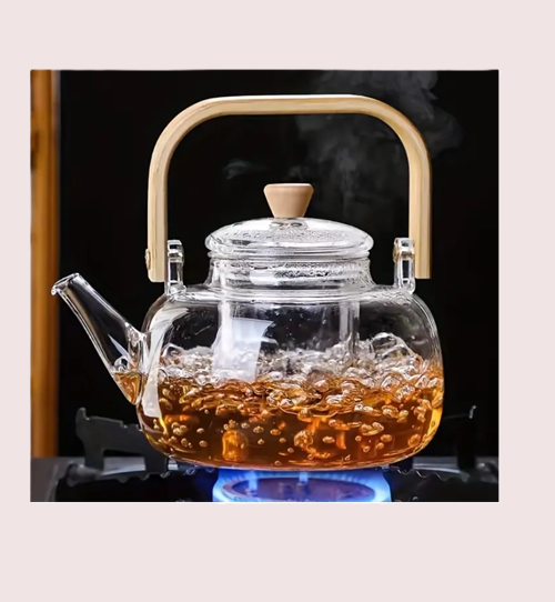 Theepot met bamboe handvat (950ml)