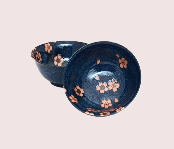 EDO Udon-Bowl set HANA BLUE