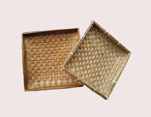 Piring Lidi vierkante bord (26cm)