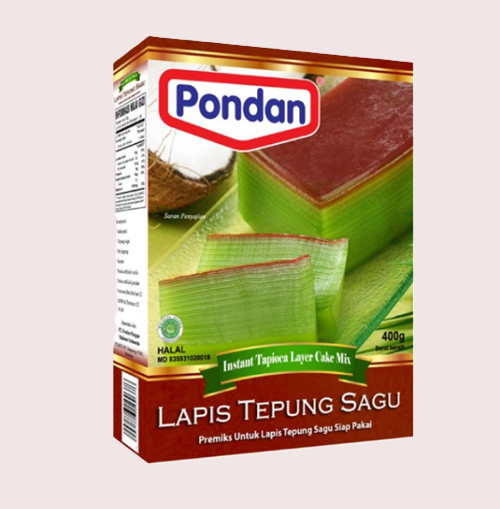 Pondan Lapis Tepung Sagu (400gr.)