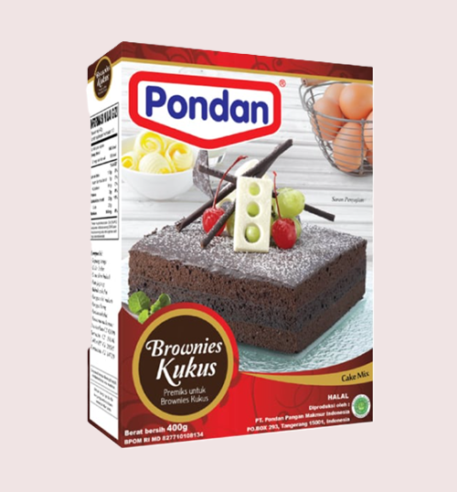 Pondan Brownies Kukus (400gr)