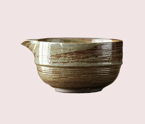 Matcha Kom "Chawan" (groen-bruin)