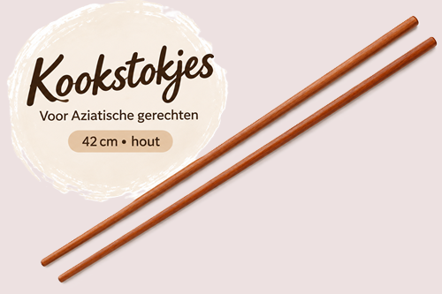 Bamboe kookstokjes voor koken (33cm en 45cm)